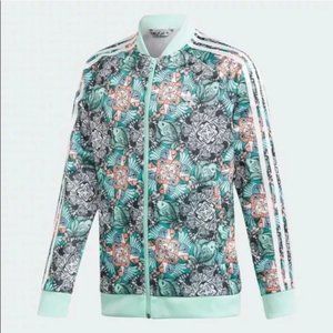 D98902 Adidas Originals SST Kids Girls J Zoo Track Jacket Sz Sm Ret: $50